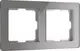 Рамка для выключателей и розеток Werkel Acrylic W0022704 (графит) — фото 2