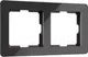 Рамка для выключателей и розеток Werkel Acrylic W0022708 (черный) — фото 2