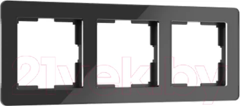Рамка для выключателей и розеток Werkel Acrylic W0032708 (черный)