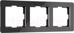 Рамка для выключателей и розеток Werkel Acrylic W0032708 (черный) — фото 3