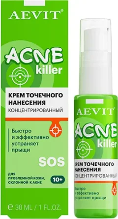 Крем для лица AEVIT Aevit Acnekiller Концентрированный точечного нанесения (30мл) — фото 8
