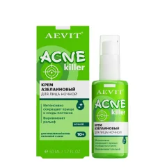 Крем для лица AEVIT Aevit Acnekiller азелаиновый против несовершенств ночной (50мл) — фото 2