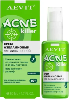 Крем для лица AEVIT Aevit Acnekiller азелаиновый против несовершенств ночной (50мл) — фото 8