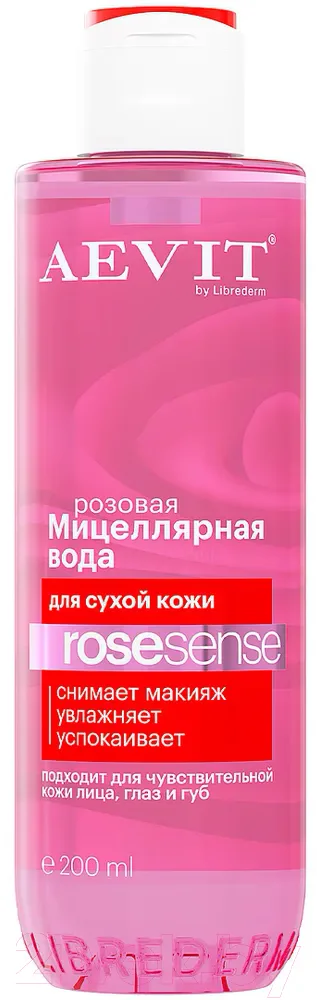 Мицеллярная вода AEVIT Aevit Rosesense Розовая для тусклой и сухой кожи (400мл)