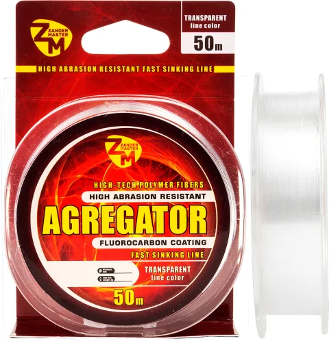 Леска монофильная ZanderMaster Agregator Fast Sinking 0.203мм 6.4кг / 11717 (50м)