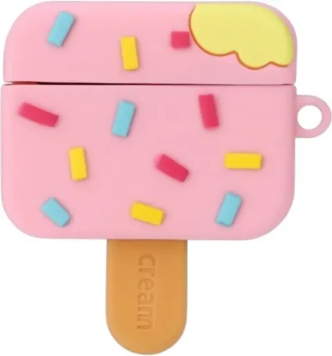 Чехол для наушников ILikeGift для AirPods Pro Ice cream / T-52 (pink)