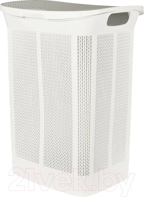 Корзина для белья Keeplex Ajur / KL410111048 (белый)