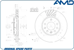 Тормозной диск Amd AMD.BD286 — фото 4
