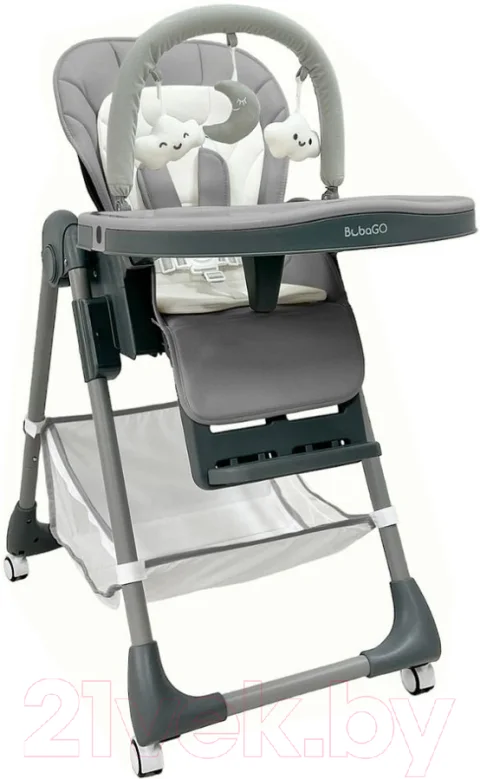Стульчик для кормления Bubago Amelia / BG 103-2 (Light Grey)