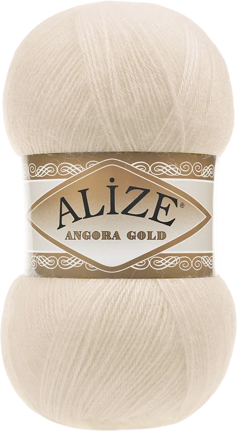 Пряжа для вязания Alize Angora Gold 20% шерсть, 80% акрил / 67 (550м, светло-бежевый)