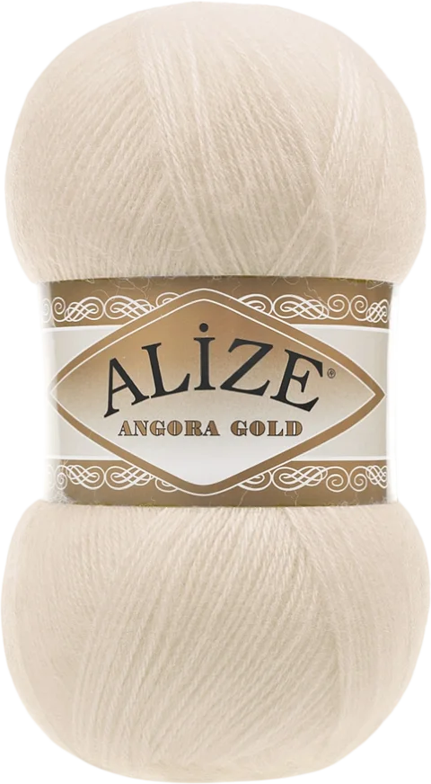 Пряжа для вязания Alize Angora Gold 20% шерсть, 80% акрил / 67 (550м, светло-бежевый)