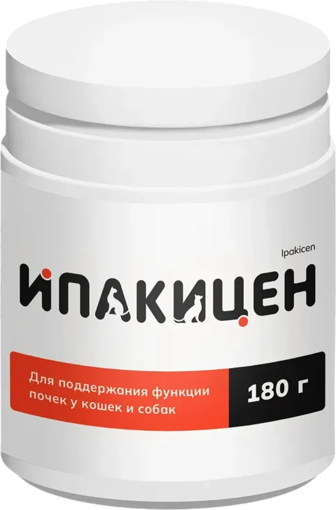 Кормовая добавка для животных Apicenna Ипакицен для кошек и собак (180г)