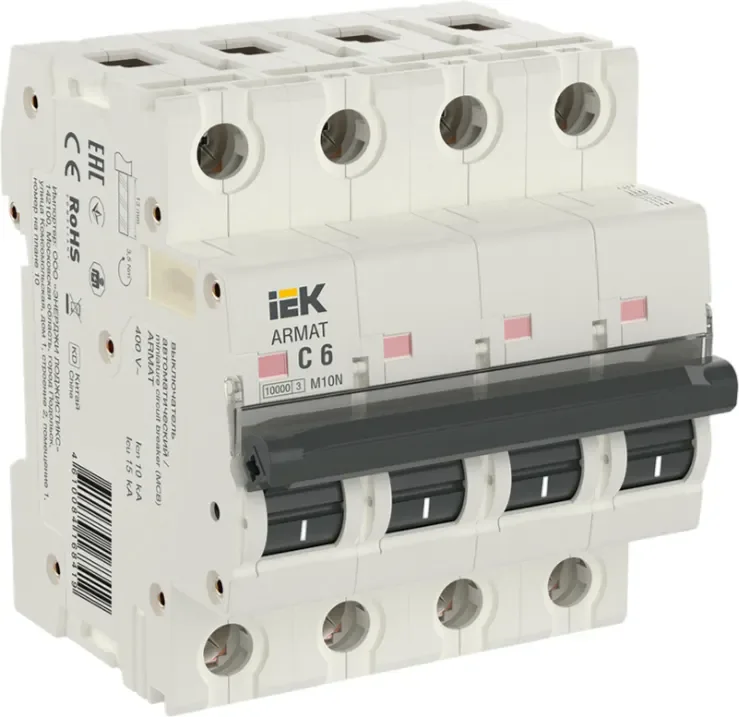 Выключатель автоматический IEK AR-M10N-4-C006