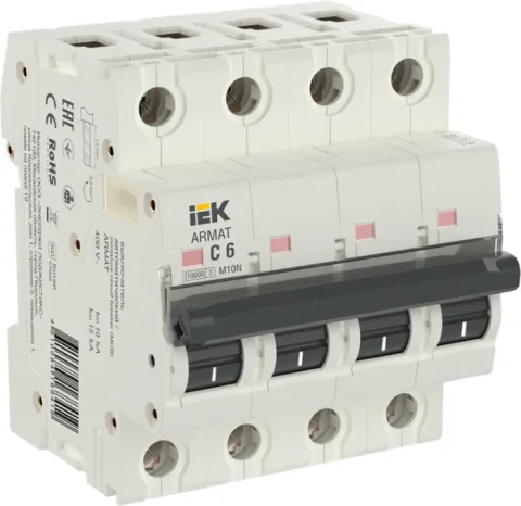 Выключатель автоматический IEK AR-M10N-4-C006