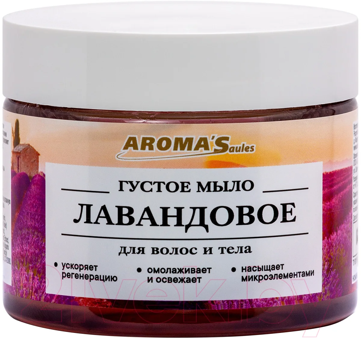 Мыло густое Aroma Saules Лавандовое для тела и волос (250мл)