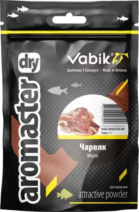Ароматизатор рыболовный Vabik Aromaster-Dry Червь (100г)