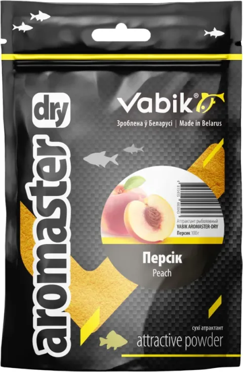 Ароматизатор рыболовный Vabik Aromaster-Dry Персик (100г)