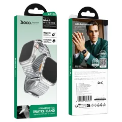 Ремешок для умных часов Hoco AS105 44/45/46/49мм (серебро) — фото 3