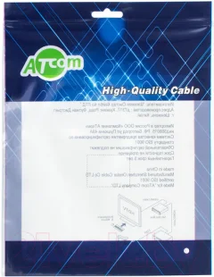 Кабель ATcom AT2113 Type-C (m) - Type-C(m) (0.8м, черный) — фото 3