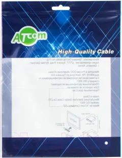 Кабель ATcom AT2113 Type-C (m) - Type-C(m) (0.8м, черный) — фото 9