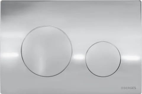 Кнопка для инсталляции Berges Atom Ring 049239 (хром глянец)