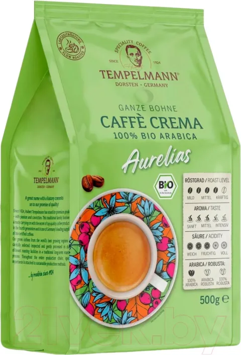 Кофе в зернах Tempelmann Aurelias Caffe Crema (500г)