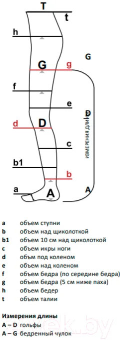 Чулки компрессионные Aries Avicenum 360 с кружевом и закрытым носком / 8001 (M, long) — фото 6