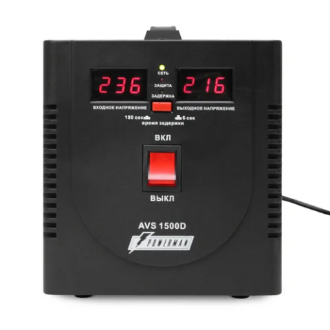 Стабилизатор напряжения PowerMan AVS-1500D (черный)