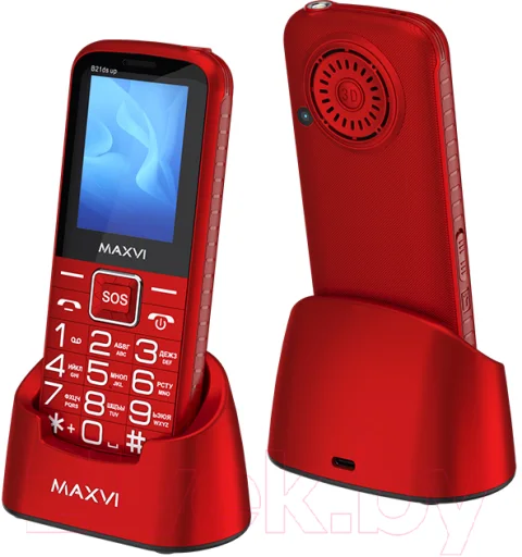 Мобильный телефон Maxvi B 21ds up (красный)