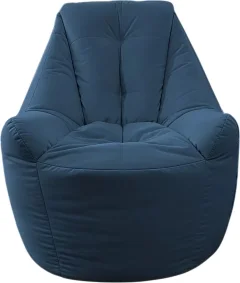 Кресло-мешок BeanBag Бенджамин / B-85x90-D (микровелюр джинс) — фото 1