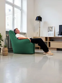 Кресло-мешок BeanBag Бенджамин / B-85x90-DG (микровелюр джунгли) — фото 2