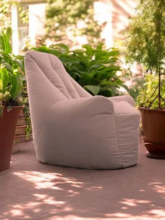 Кресло-мешок BeanBag Бенджамин / B-85x90-F (микровелюр фламинго) — фото 4