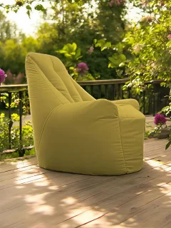Кресло-мешок BeanBag Бенджамин / B-85x90-M (микровелюр мимоза) — фото 6