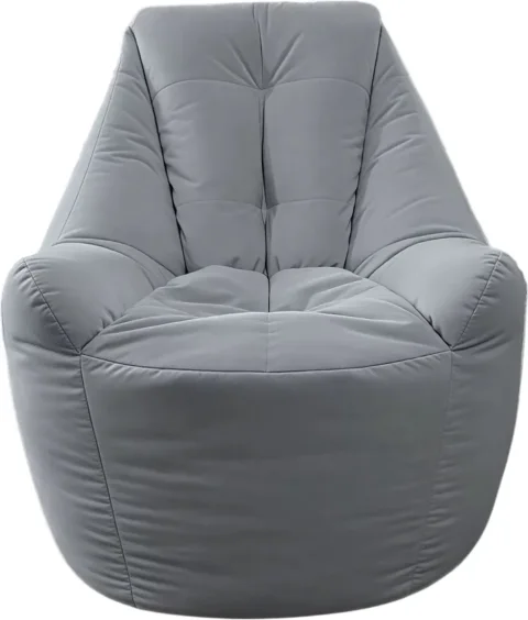 Кресло-мешок BeanBag Бенджамин / B-85x90-ST (микровелюр сталь)