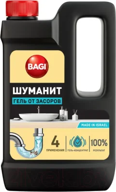 Средство для устранения засоров Bagi Шуманит (450мл) — фото 3