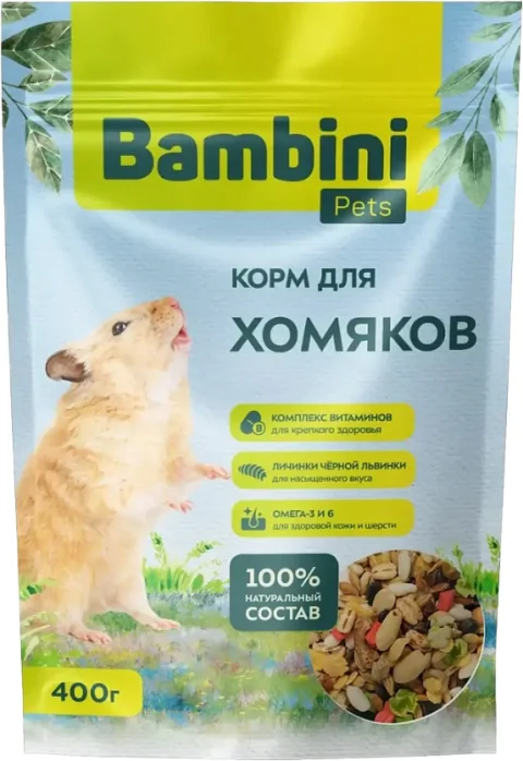 Корм для грызунов Bambini Pets Для хомяков (400г)