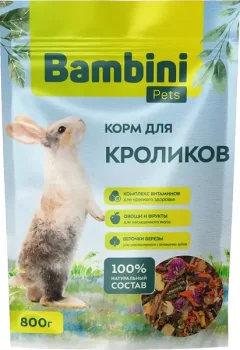 Корм для грызунов Bambini Pets Для кроликов (800г) — фото 9