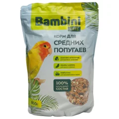 Корм для птиц Bambini Pets Для средних попугаев (800г) — фото 3