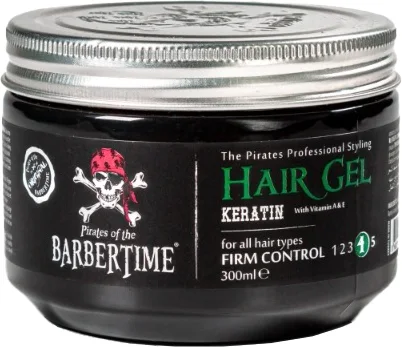Гель для укладки волос Barbertime с кератином (300мл)