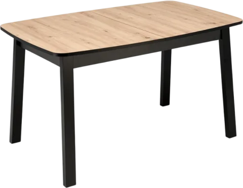 Обеденный стол Halmar Barril 130-170x80 (дуб артизан/черный)