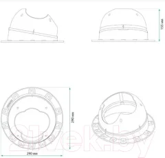 Проходка кровельная Krovent Base-VT Seam RAL 7024 (серый) — фото 6