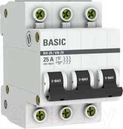 Выключатель нагрузки EKF Basic 3P 25А ВН-29 / SL29-3-25-bas — фото 1