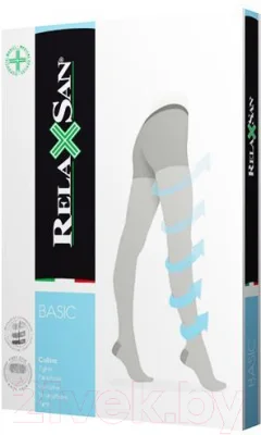 Колготки компрессионные RelaxSan Basic PLUS 880P, 140 den, 2 кл.к. (22-27 mmHg, р.4, черный) — фото 2