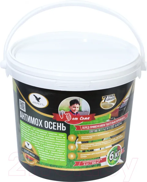 Удобрение БЕРКУТ Антимох осень (6кг)