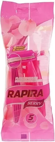 Набор бритвенных станков Rapira Berry Одноразовые два лезавия (5шт) — фото 1