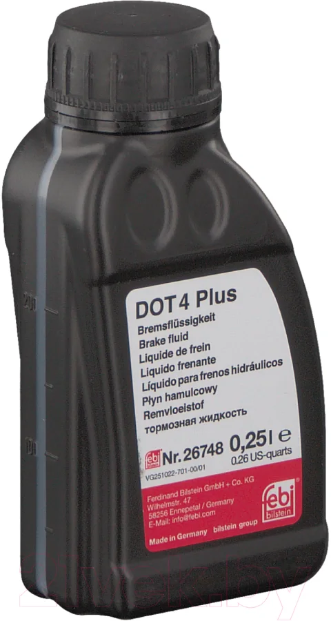 Тормозная жидкость Febi Bilstein DOT 4 Plus Brake Fluid / 26748 (250мл)