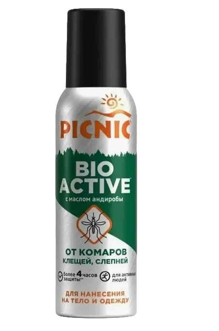 Аэрозоль от насекомых PICNIC Bio Activ (125см3)