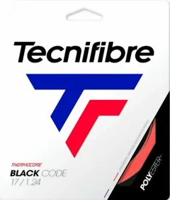 Струна для теннисной ракетки Tecnifibre Black Code 1.24 / 04GBL124XR (12м, красный) — фото 3