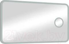 Зеркало Континент Bliss Led 120x80 (с увеличительным зеркалом и часами) — фото 4