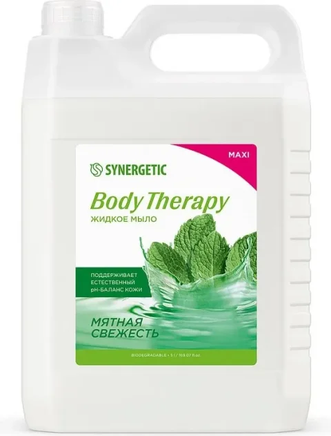 Мыло жидкое Synergetic Body Therapy Мятная свежесть (5л)